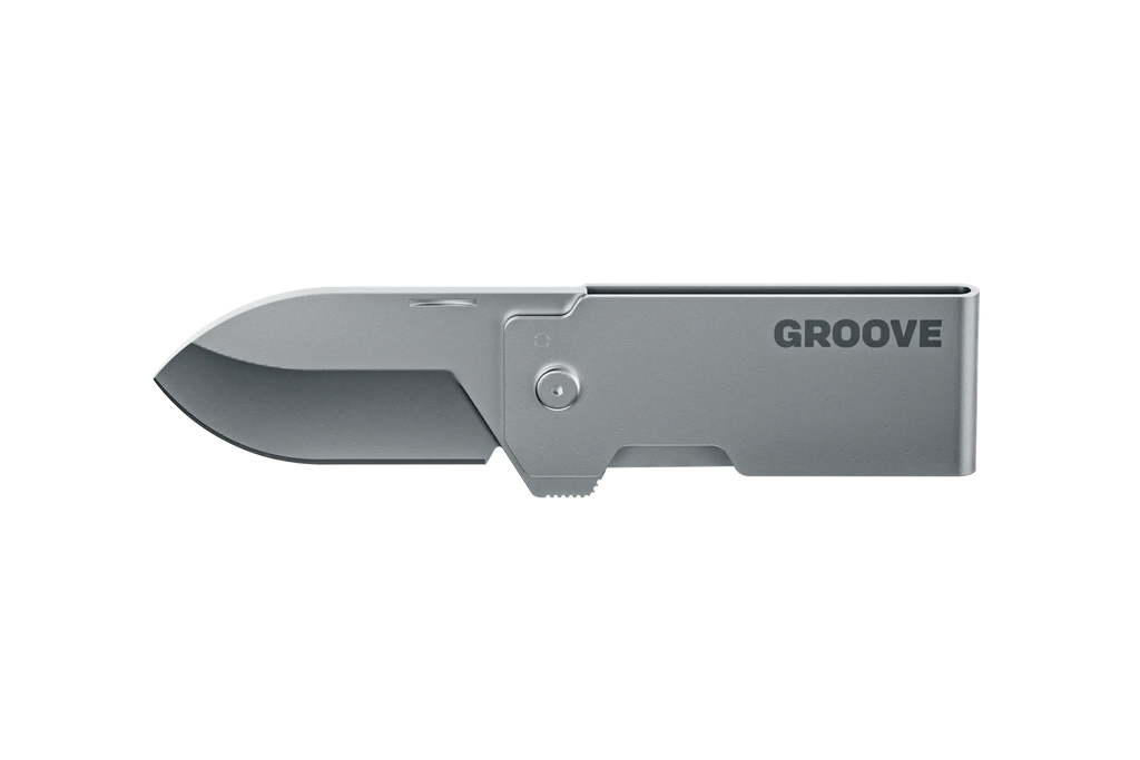 Groove® Money Clip Knife - Silver