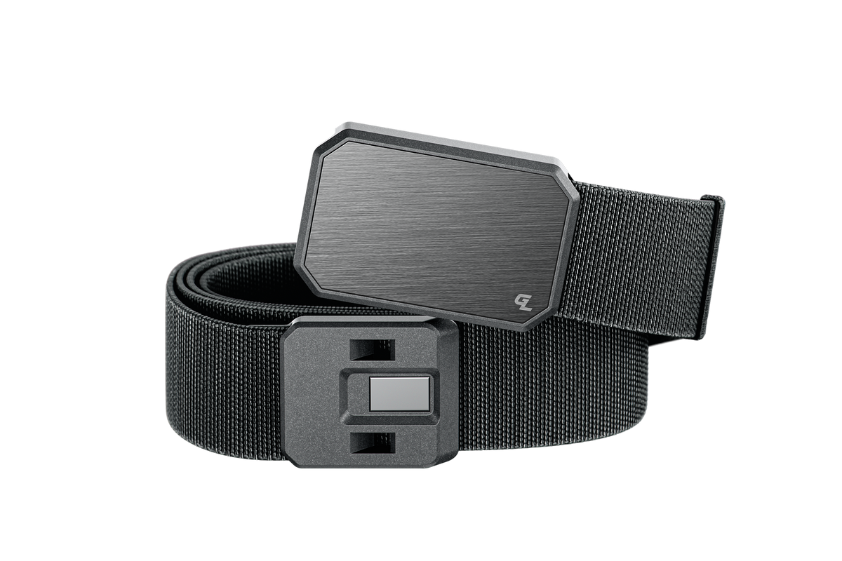 Groove Belt Gun Metal/Black